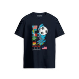 World Cup USA 94 Retro Football Navy Blue T-Shirt