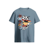 Spain 1982 World Cup Vintage Stone Blue T-Shirt