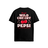 Pepsi Retro Wild Cherry  Back Print  Black T-Shirt