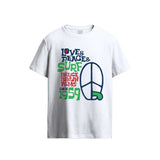 The Endless Summer Peace & Love Graphic White T-Shirt
