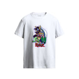Yu-Gi-Oh! Dark Magician & Dark Magician Girl Graphic White T-Shirt
