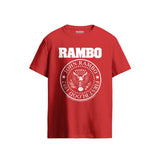 Rambo John Rambo First Blood Emblem Red T-Shirt