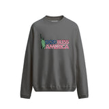 God Bless America Statue of Liberty Graphic  Slate Grey Sweatshirt
