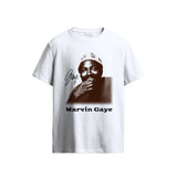 Marvin Gaye Signature Portrait White T-Shirt