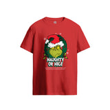 Grinch Naughty or Nice Red T-Shirt