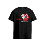 Pierce Archive Merry Christmas Santa Black T-Shirt