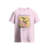 Hokusai Trumpet Lilies Pink T-Shirt