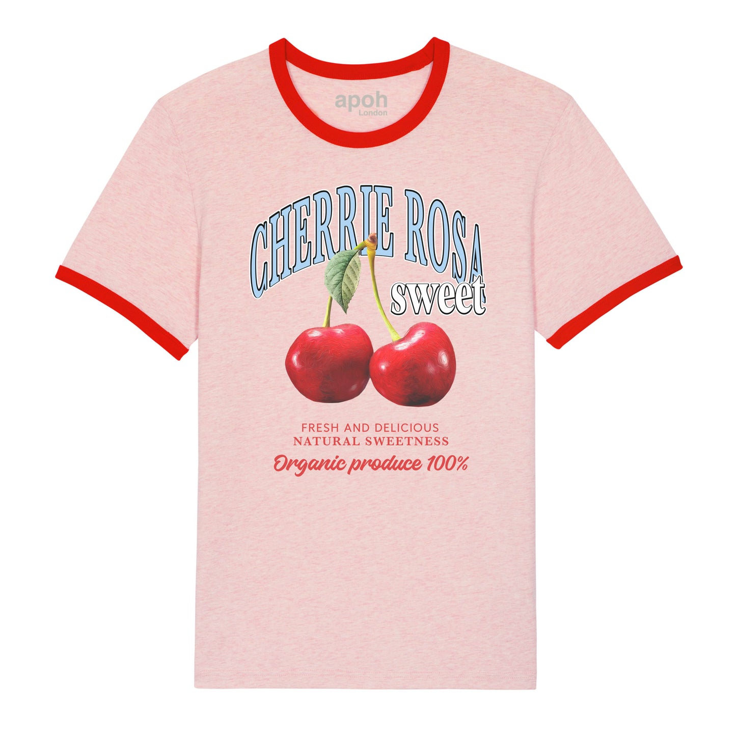 APOH Cherry Pink Ringer T-Shirt