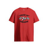 7UP Fresh Up Freddie Flags Graphic Red T-Shirt