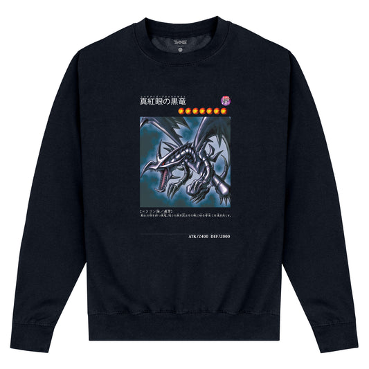 Yu Gi Oh! Red Eyes Black Dragon Black Sweatshirt