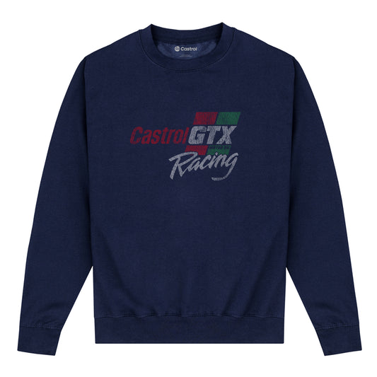 Castrol Vintage Distressed GTX Racing Navy Sweatshirt