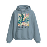 Henri Matisse Colors Canva Stone Blue Hoodie