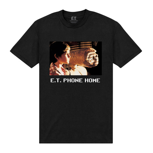 E.T. Phone Home Black T-shirt