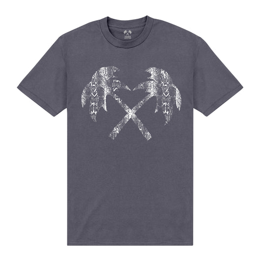 Trainer Spotter Snakeskin Cross Palms Charcoal T-Shirt