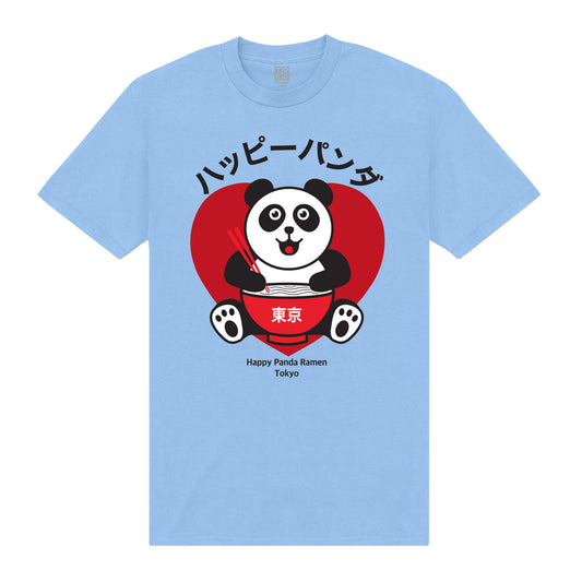 Torc Ramen Happy Panda Love Light Blue T-Shirt