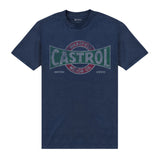 Castrol Vintage Distressed Navy T-Shirt