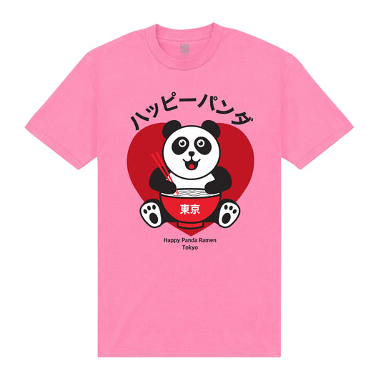 Torc Ramen Happy Panda Love Pink T-Shirt