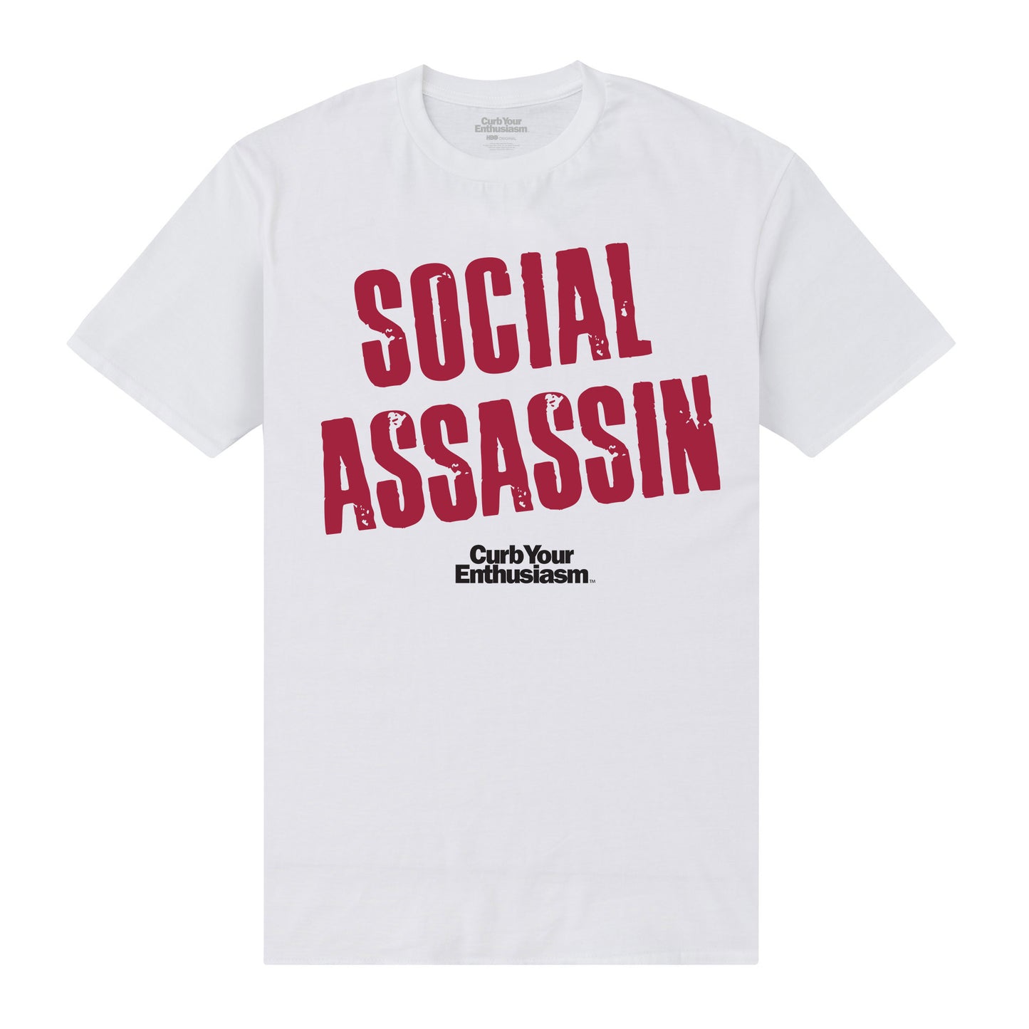 Curb Your Enthusiasm Social Assassin White T-Shirt