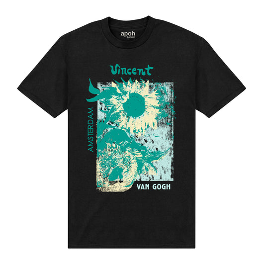 APOH Van Gogh Sunflowers Black T-Shirt