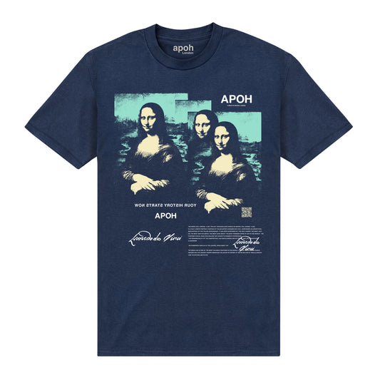 APOH Multi Mona Lisa Navy T-Shirt