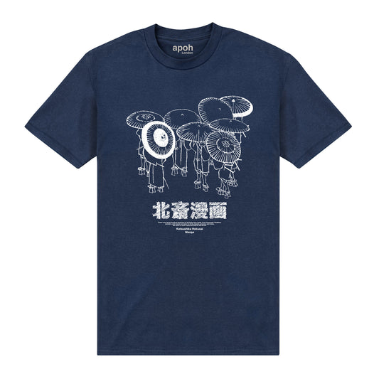 APOH Hokusai Manga Navy T-Shirt