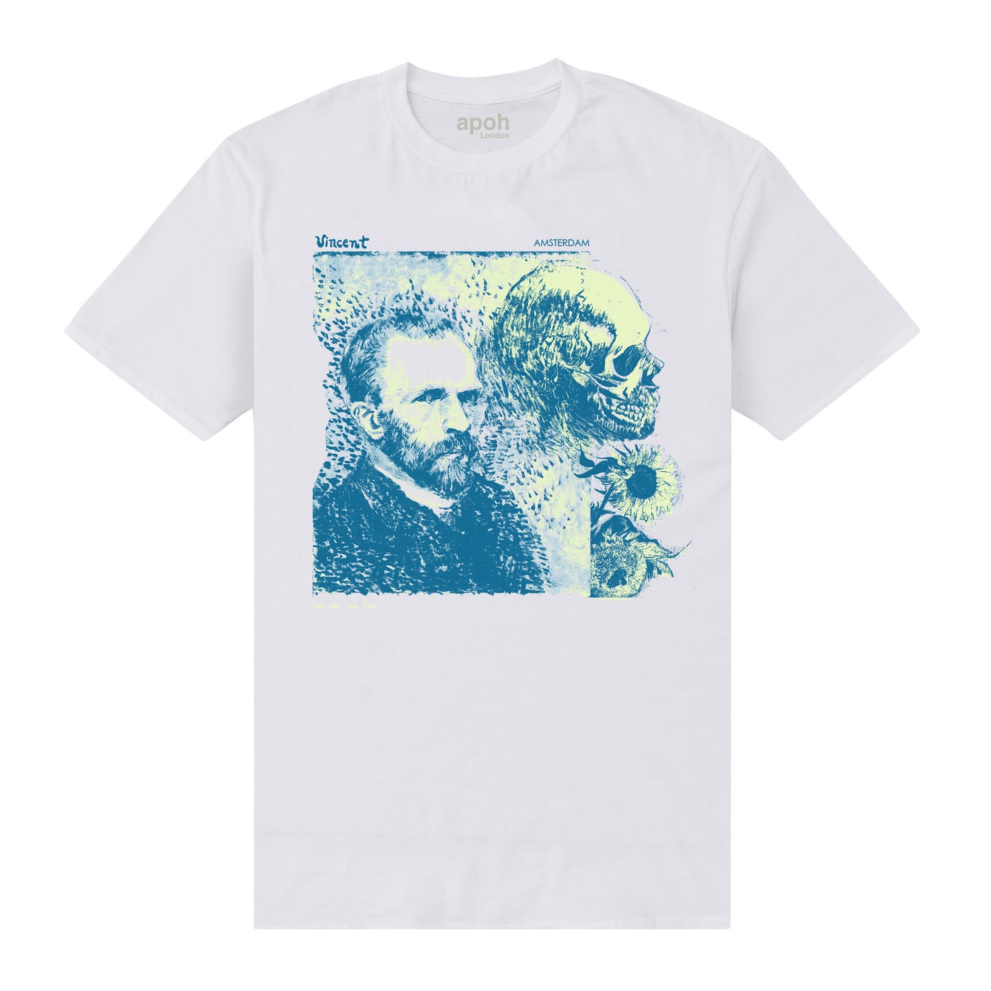 APOH Van Gogh Skull White T-Shirt