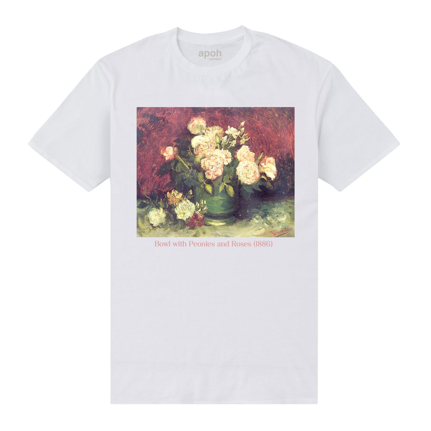 APOH Van Gogh Peonies White T-Shirt