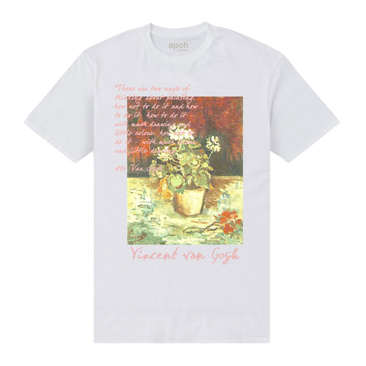 APOH Van Gogh Geranium White T-Shirt