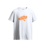 Cheetos Orange Dust Logo Graphic White T-Shirt