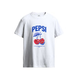 Pepsi Vintage Wash Cherry White T-Shirt