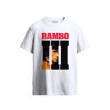 Rambo III Vintage Portrait White T-Shirt