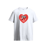 7UP Likes You Heart Graphic White T-Shirt