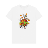 White Printed T-shirt Front