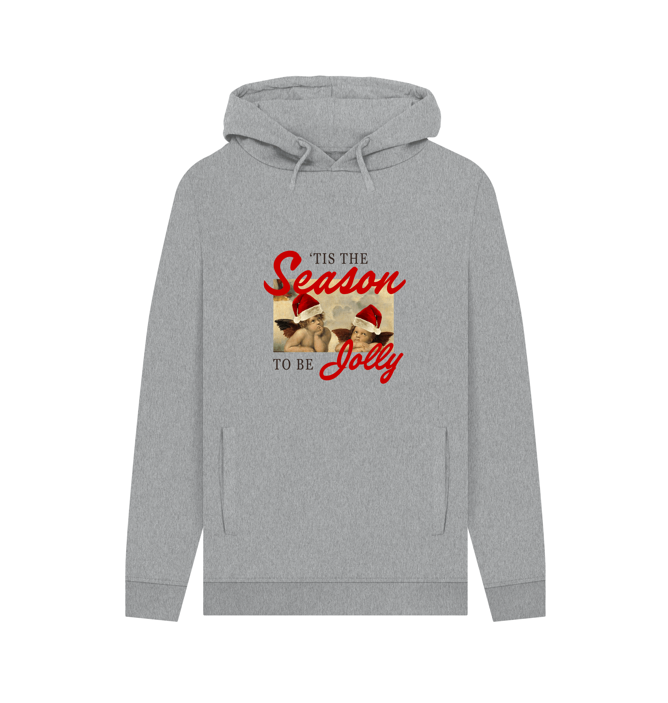 Light Heather Printed Hoody Front