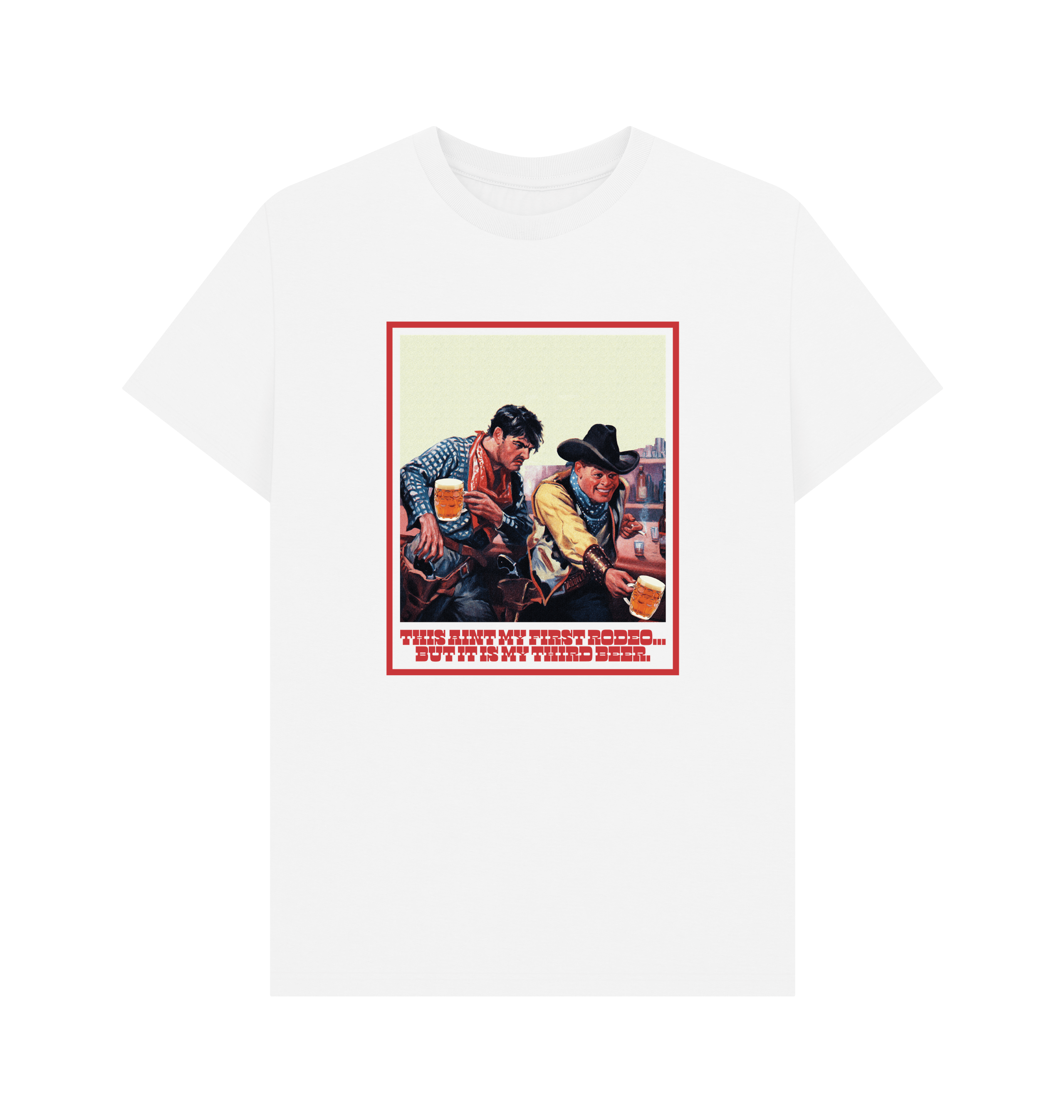 White Printed T-shirt Front