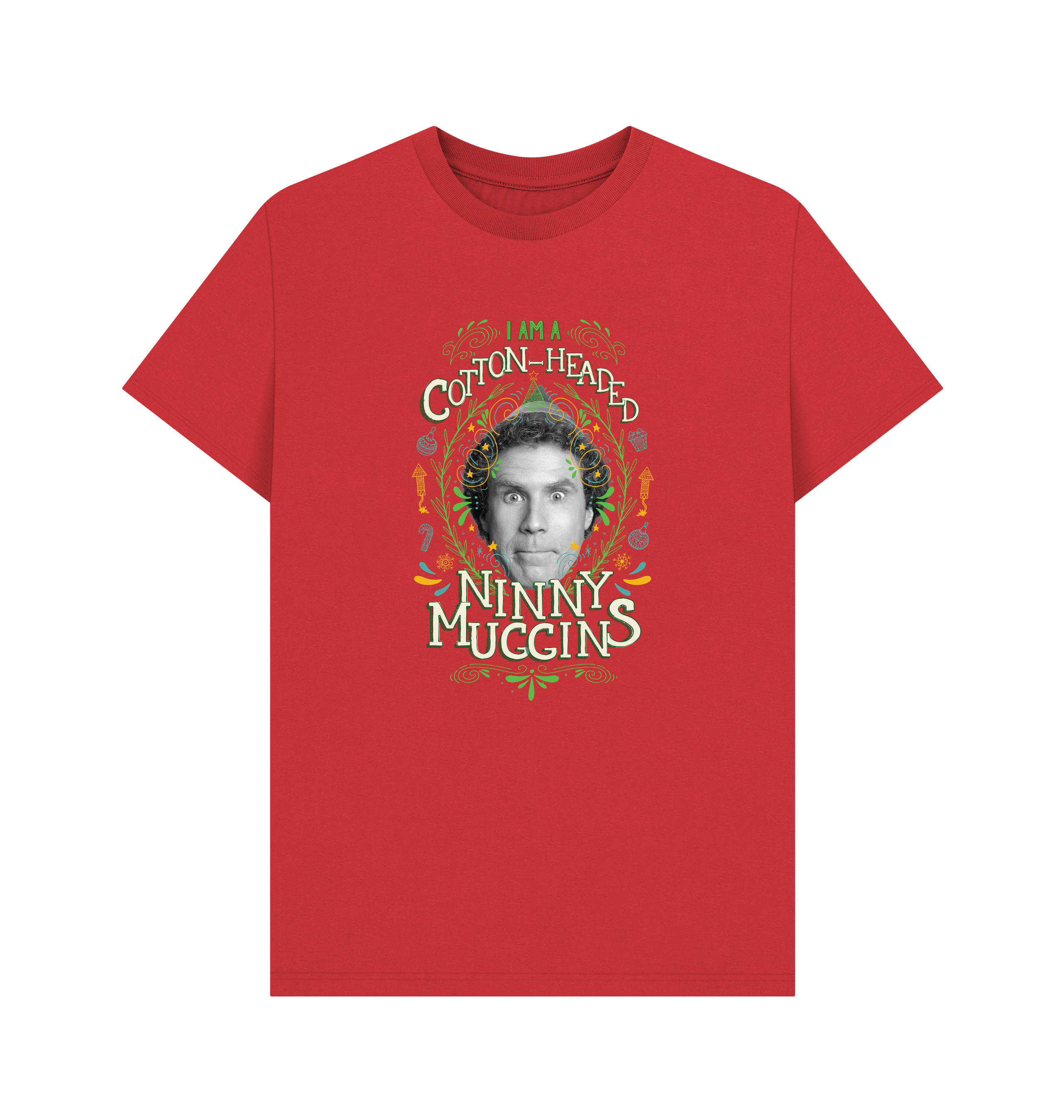 Red Printed T-shirt Front