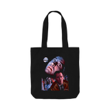 Black Printed Bag Front
