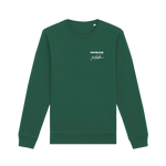 Bottle Green Printed Sweater Front
