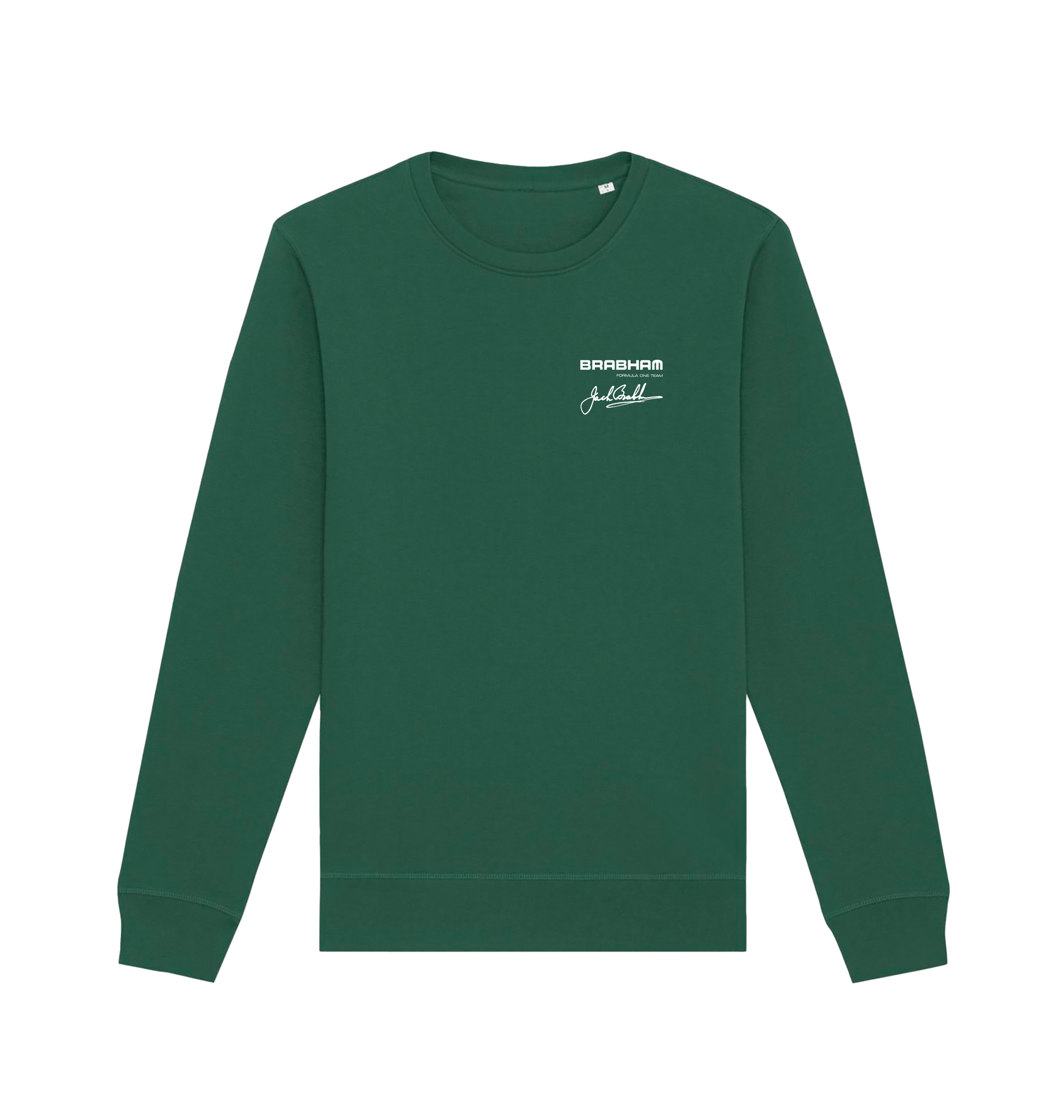 Bottle Green Printed Sweater Front