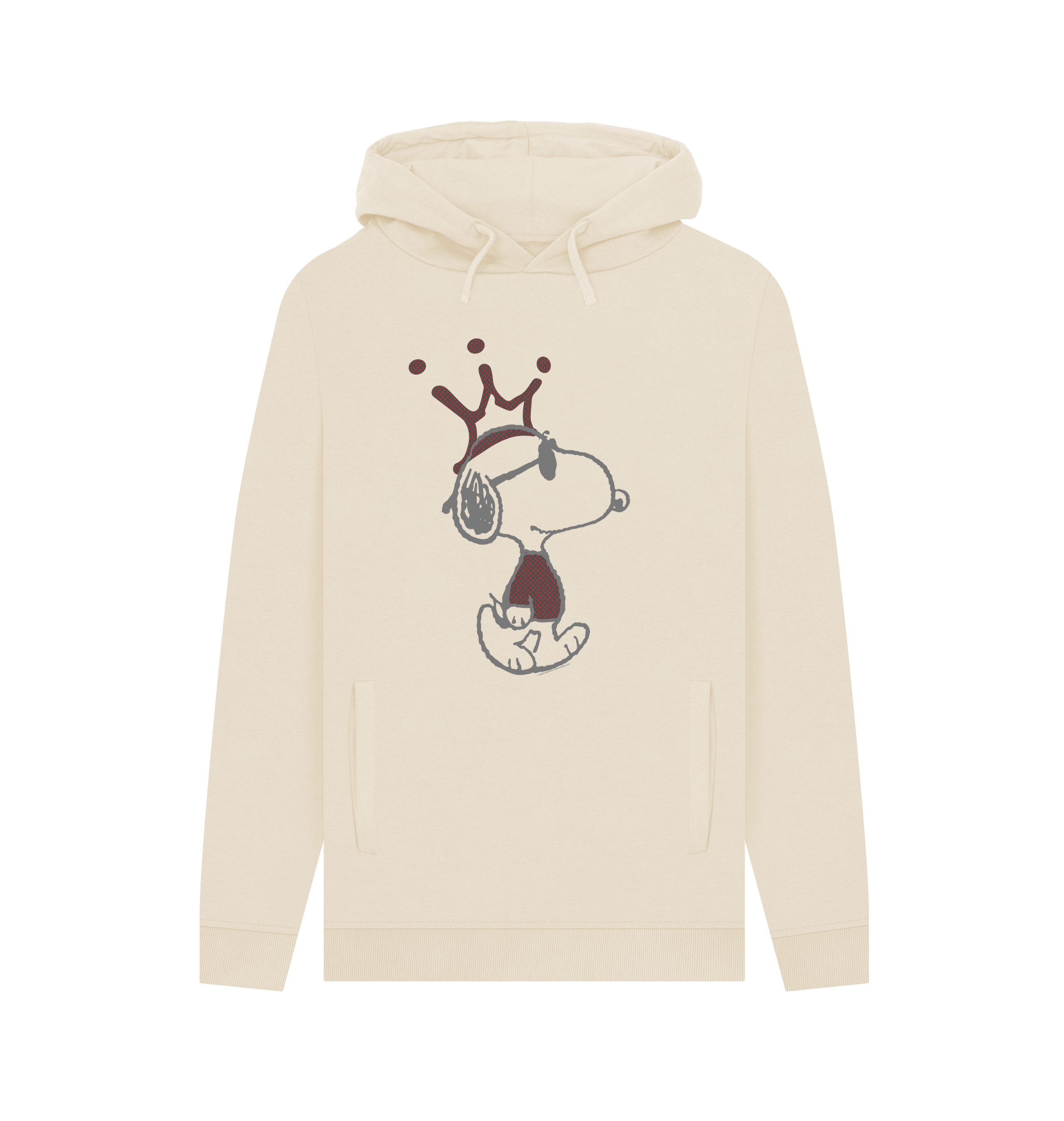 Oat Printed Hoody Front