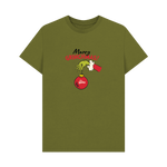 Moss Green Printed T-shirt Front