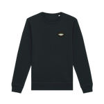 Black Printed Sweater Front