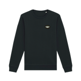 Black Printed Sweater Front