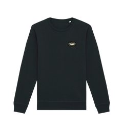 Black Printed Sweater Front