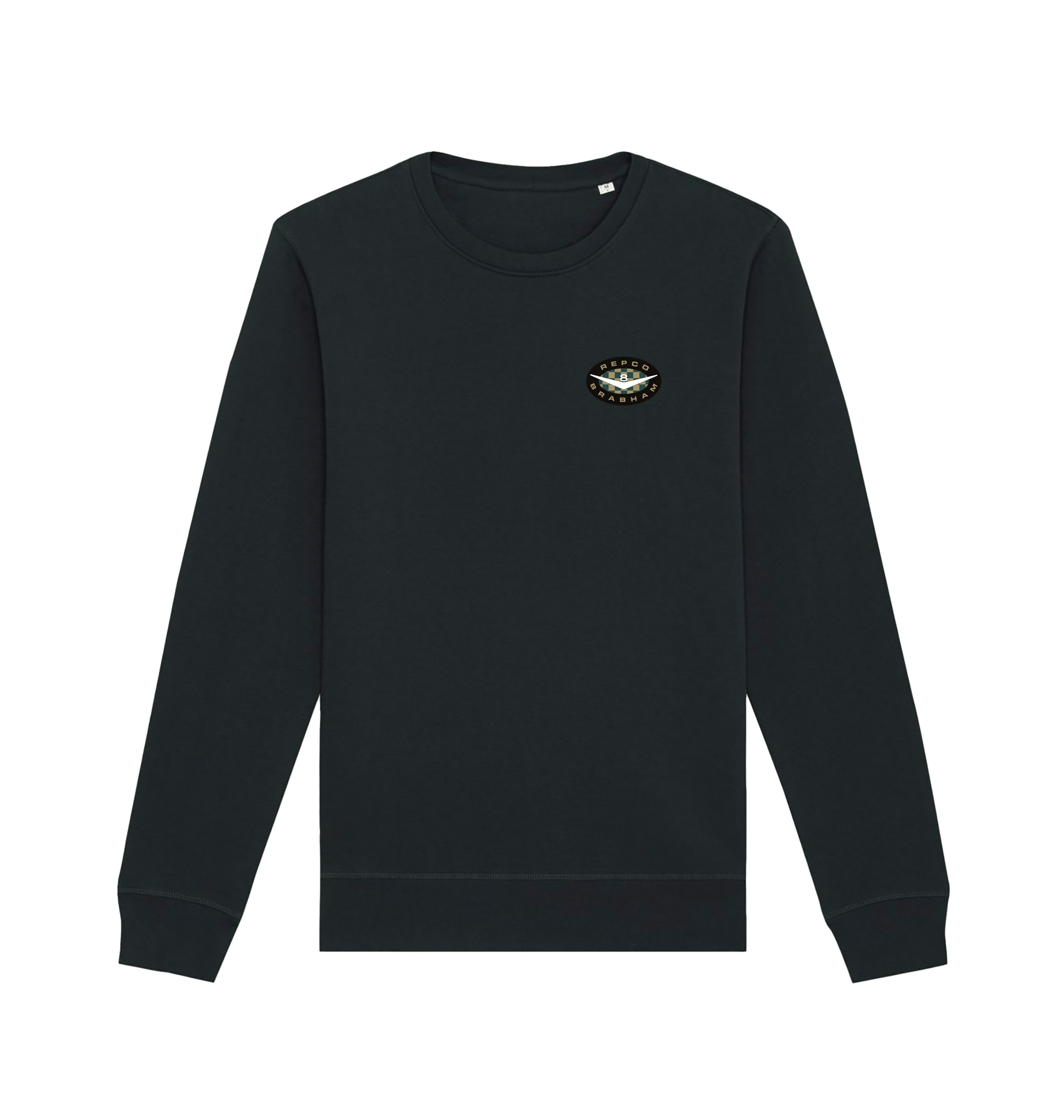 Black Printed Sweater Front