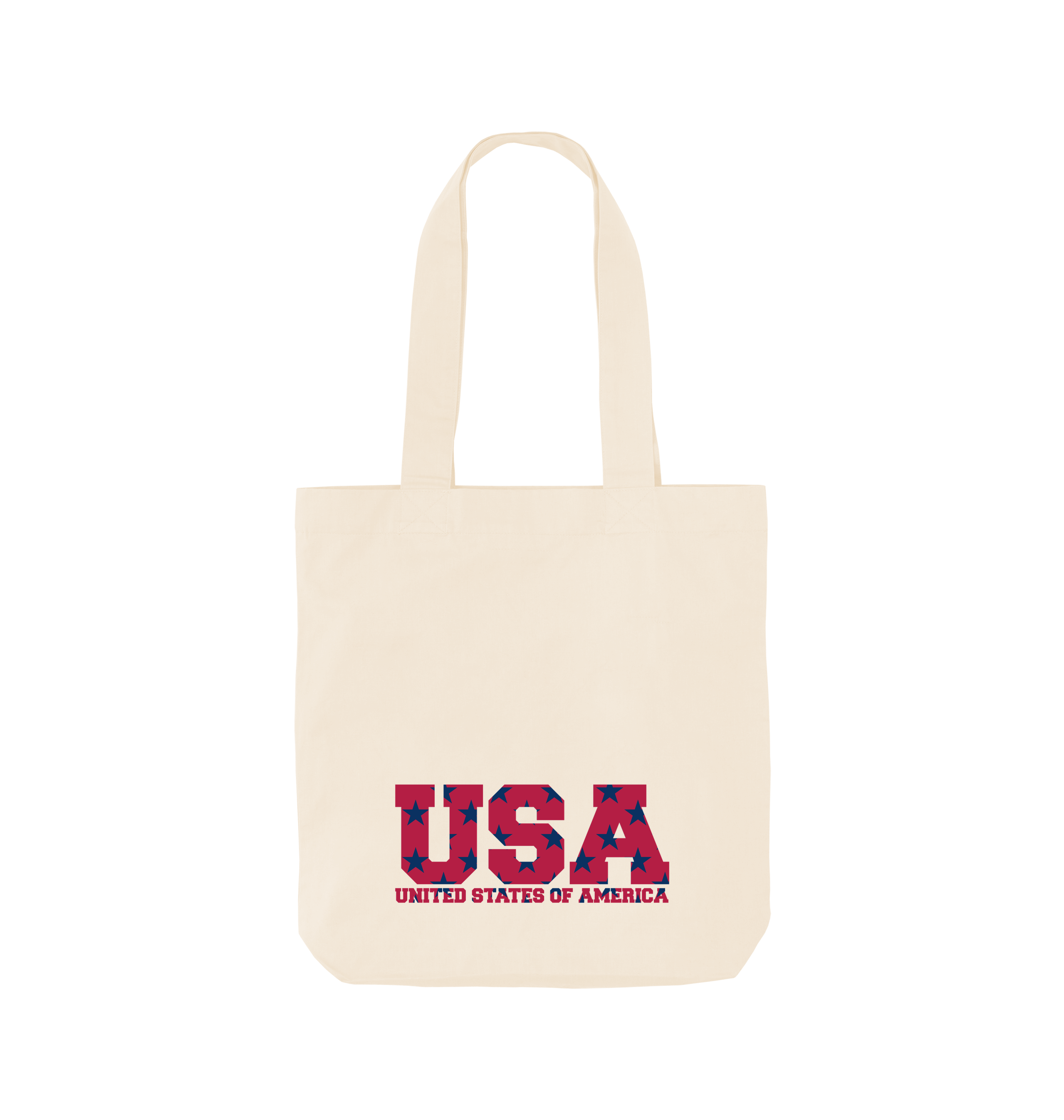 Natural Printed Bag Front