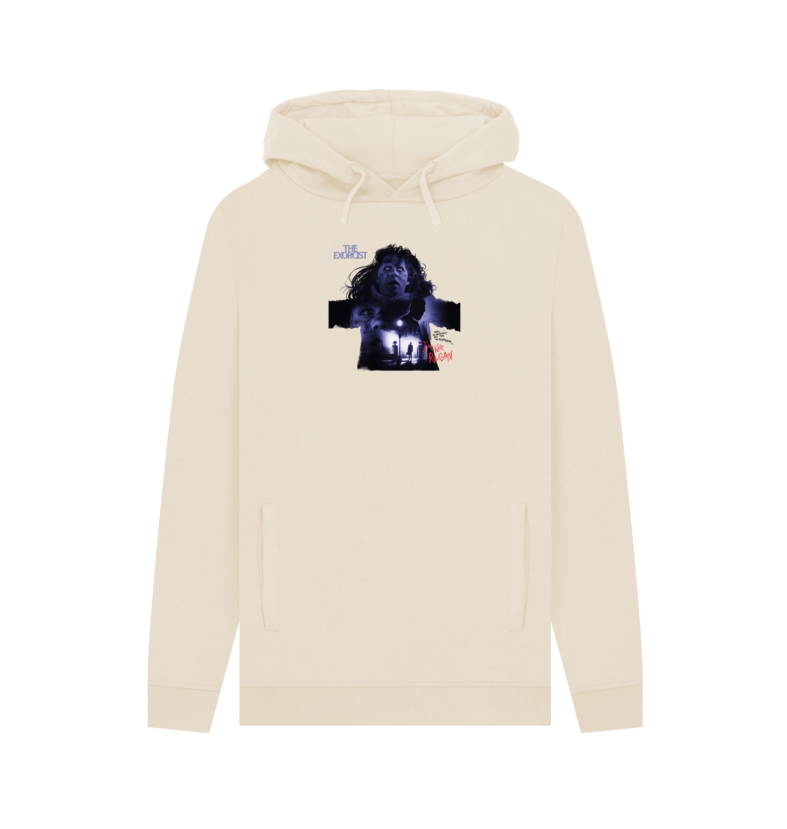 Oat Printed Hoody Front