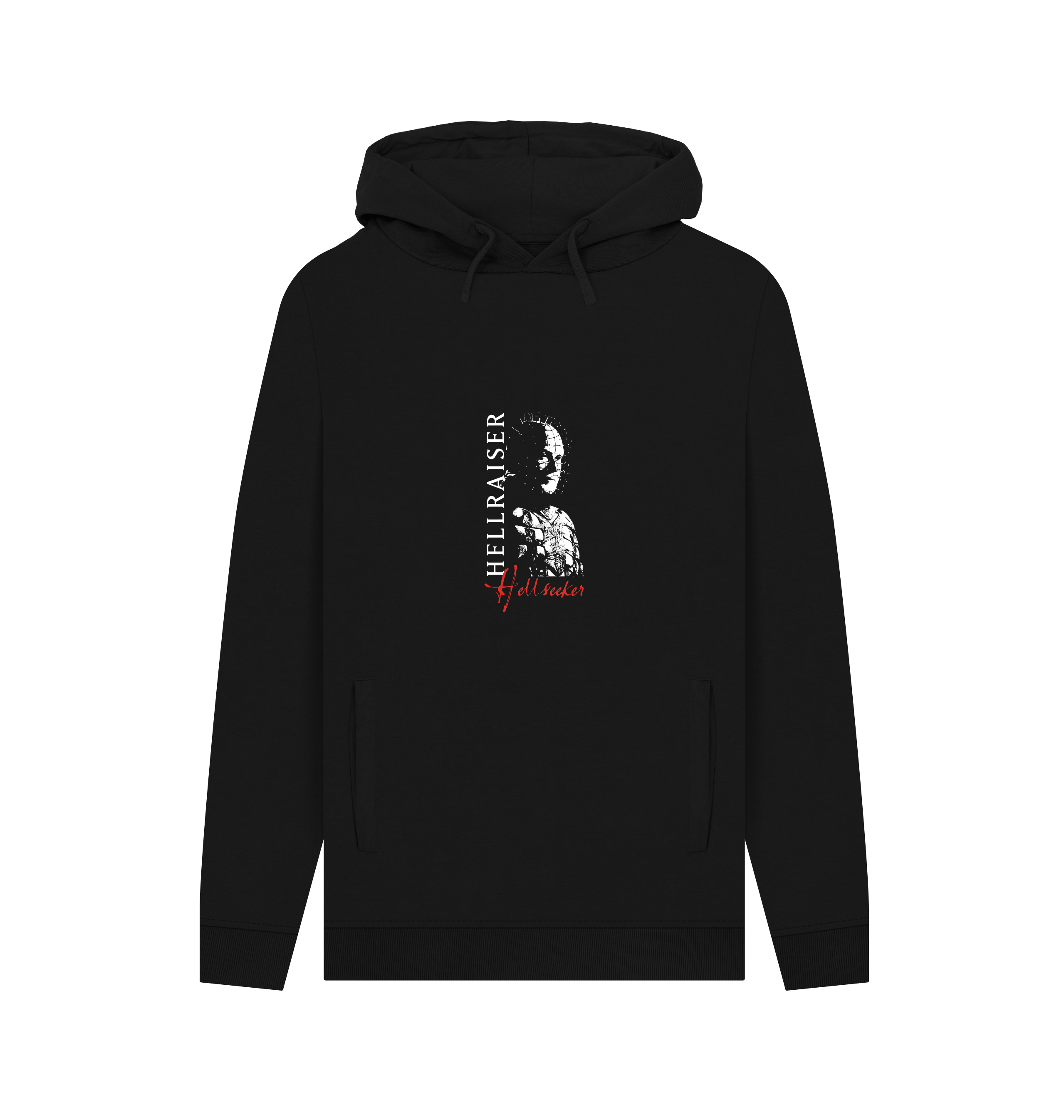 Black Printed Hoody