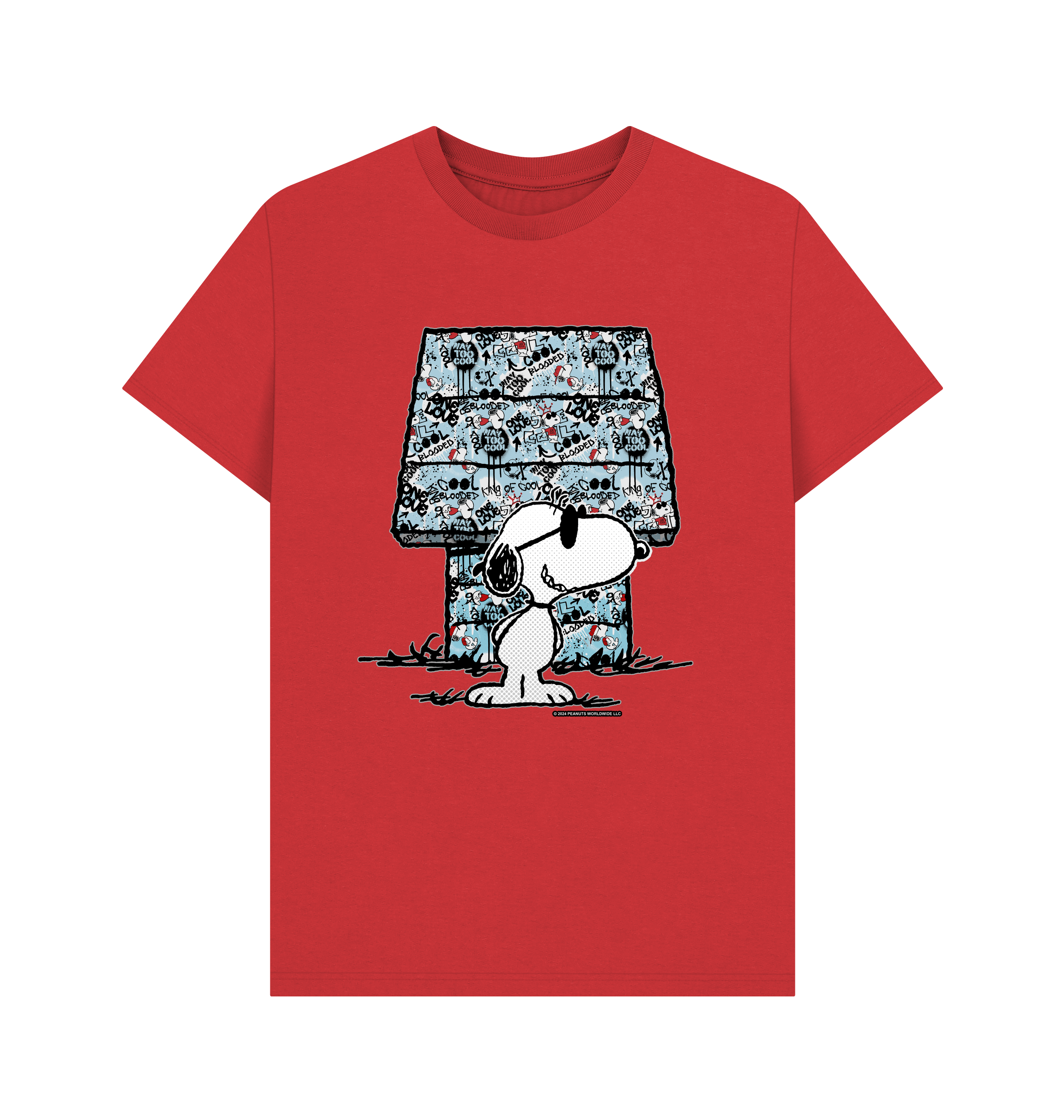 Red Printed T-shirt Front