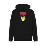 Black Printed Hoody Front